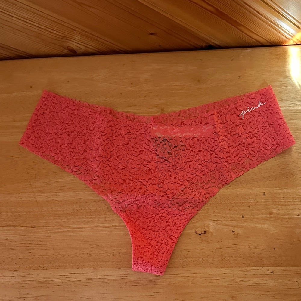 PINK No Show Lace Thong